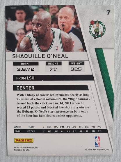Shaquille O'Neal - 2011 Panini Season Update - Boston Celtics (from LSU) #7