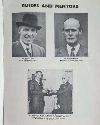 Queen's Park F.C. Centenary Vintage Souvenir Programme - 1967 featuring Celtic vs Tottenham Hotspur