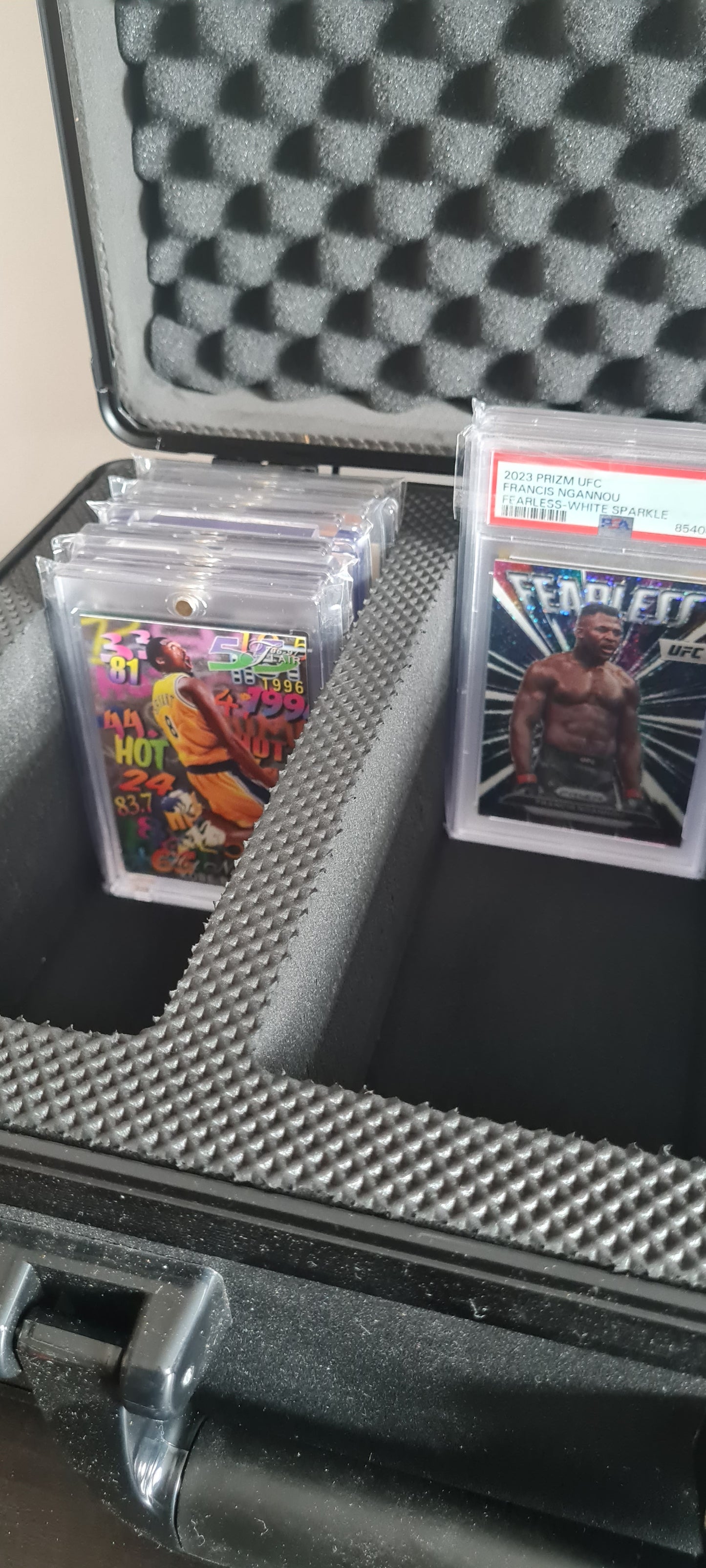 Storage Case for Collectable cards - 3 Slot Storage Box with handle and safety lock system