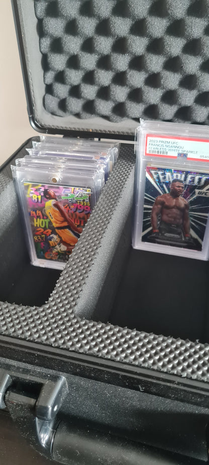 Storage Case for Collectable cards - 3 Slot Storage Box with handle and safety lock system