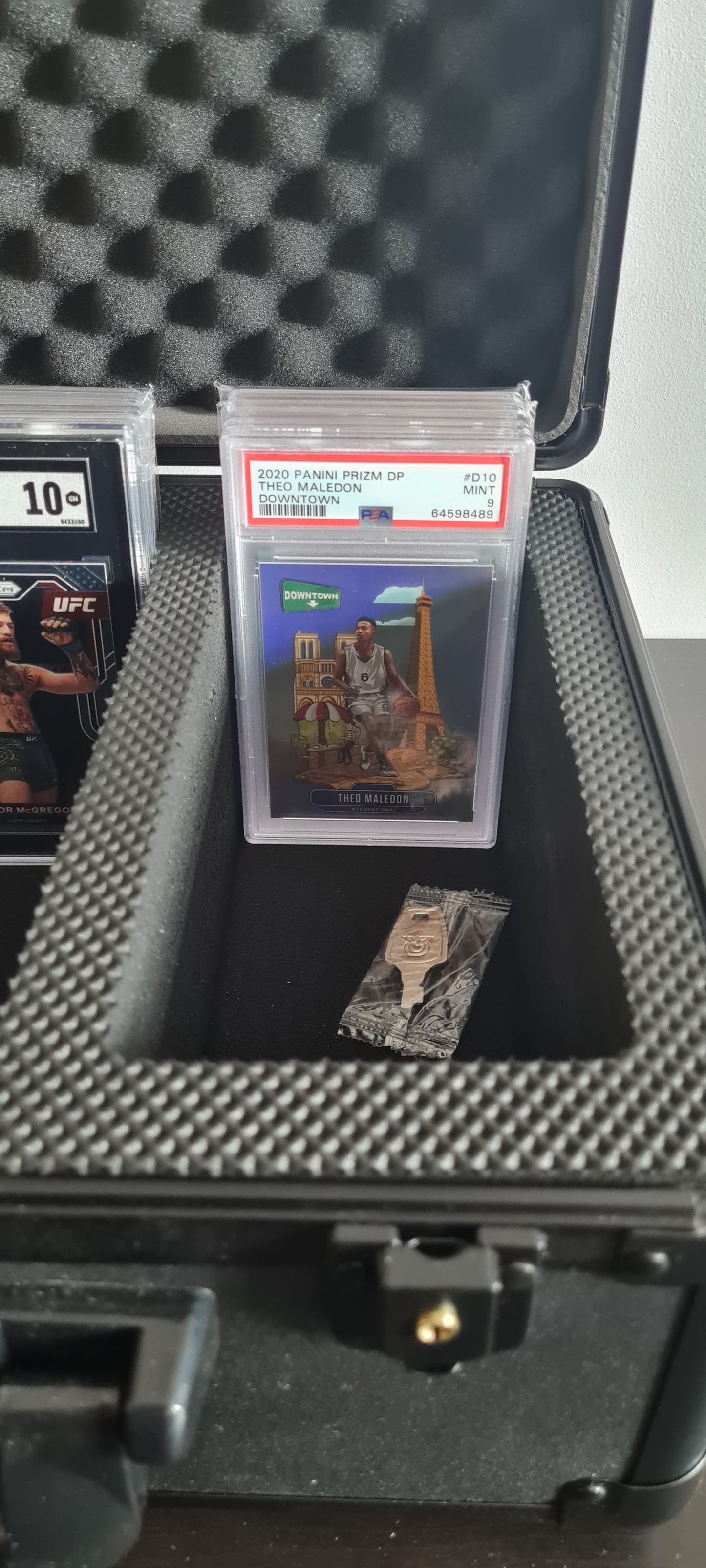 Storage Case for Collectable cards - 3 Slot Storage Box with handle and safety lock system