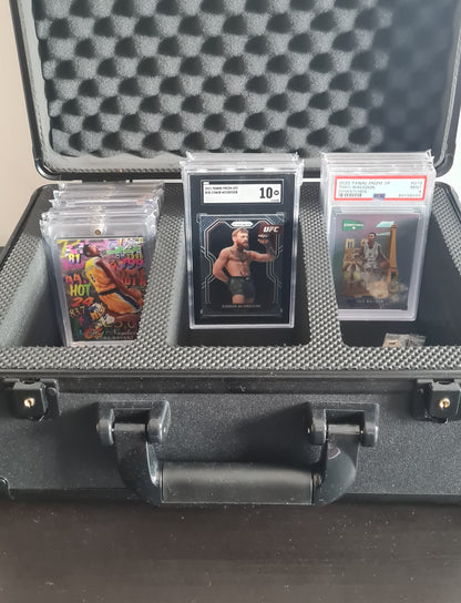Storage Case for Collectable cards - 3 Slot Storage Box with handle and safety lock system