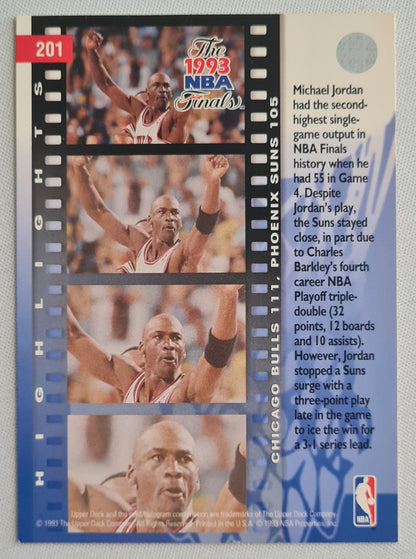 Michael Jordan - 1993 UpperDeck - The NBA Finals - Game 4 Card
