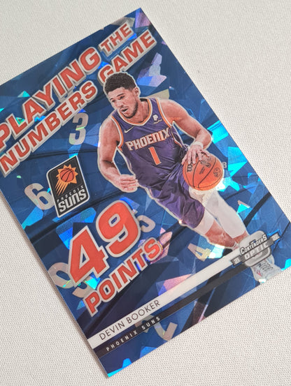 Devin Booker -2021 Panini - Contenders Optic Basketball Phoenix Suns Blue Cracked Ice /75