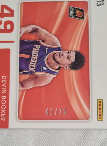 Devin Booker -2021 Panini - Contenders Optic Basketball Phoenix Suns Blue Cracked Ice /75