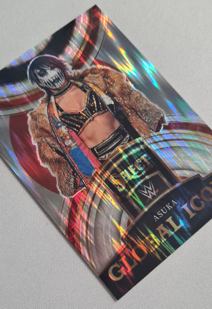 Asuka - 2023 Panini - Select WWE Prizm RAW - #26 Japan - Global Icons Flash Prizm