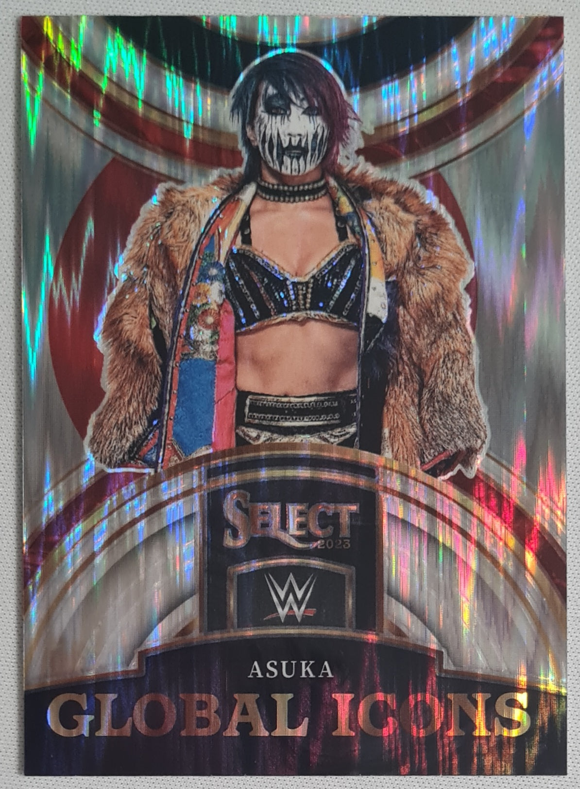 Asuka - 2023 Panini - Select WWE Prizm RAW - #26 Japan - Global Icons Flash Prizm