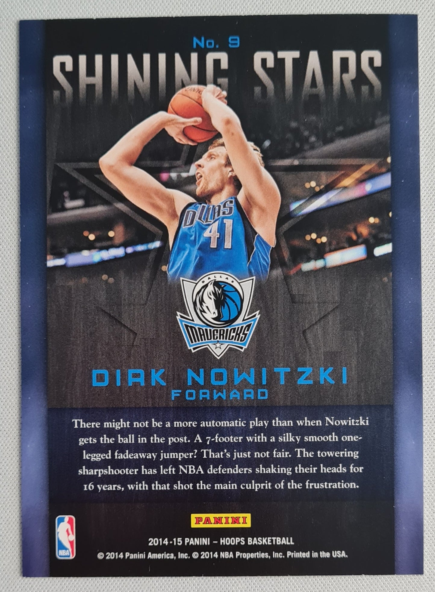 Dirk Nowitzki - 2014 Panini Hoops Basketball NBA Dallas Mavericks #9
