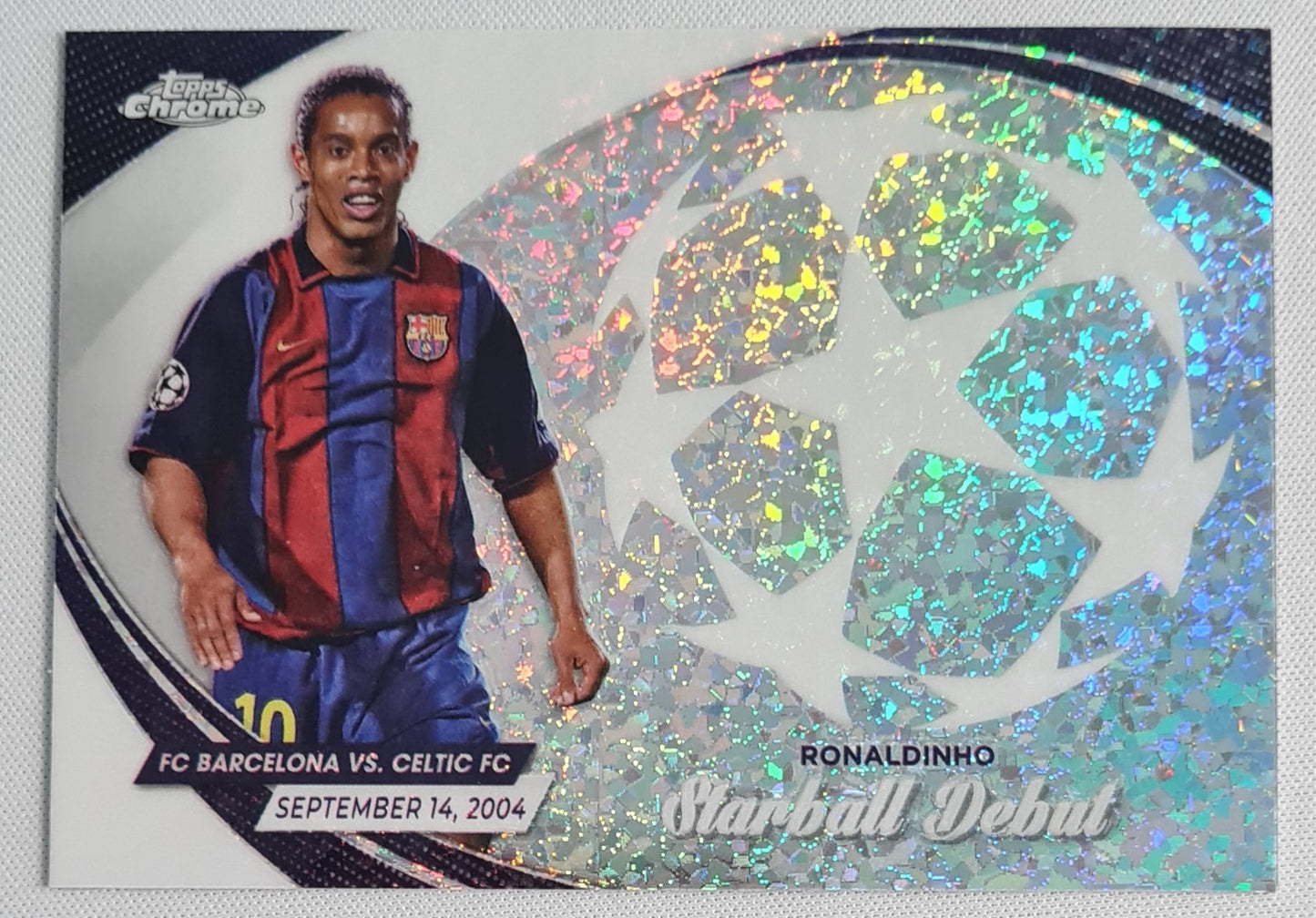 Ronaldinho - 2024 Topps Chrome Starball Debut #SD-12 FC Barcelona Champions League
