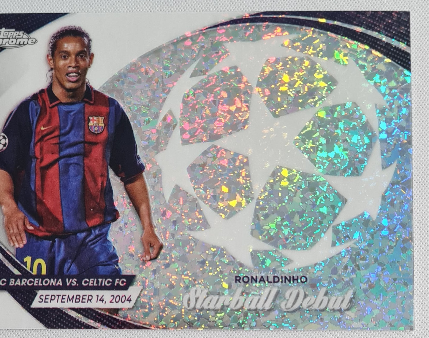 Ronaldinho - 2024 Topps Chrome Starball Debut #SD-12 FC Barcelona Champions League