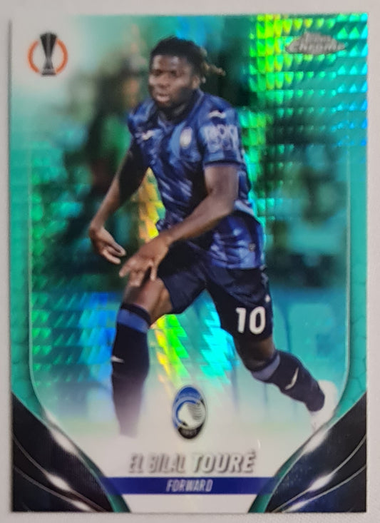 El Bilal Toure - 2024 Topps Chrome #56 Atalanta Bergamo Aqua