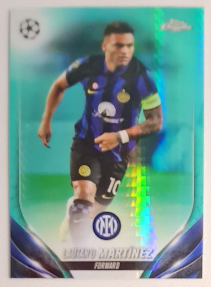 Lautaro Martinez - 2024 Topps Chrome Inter CL Aqua