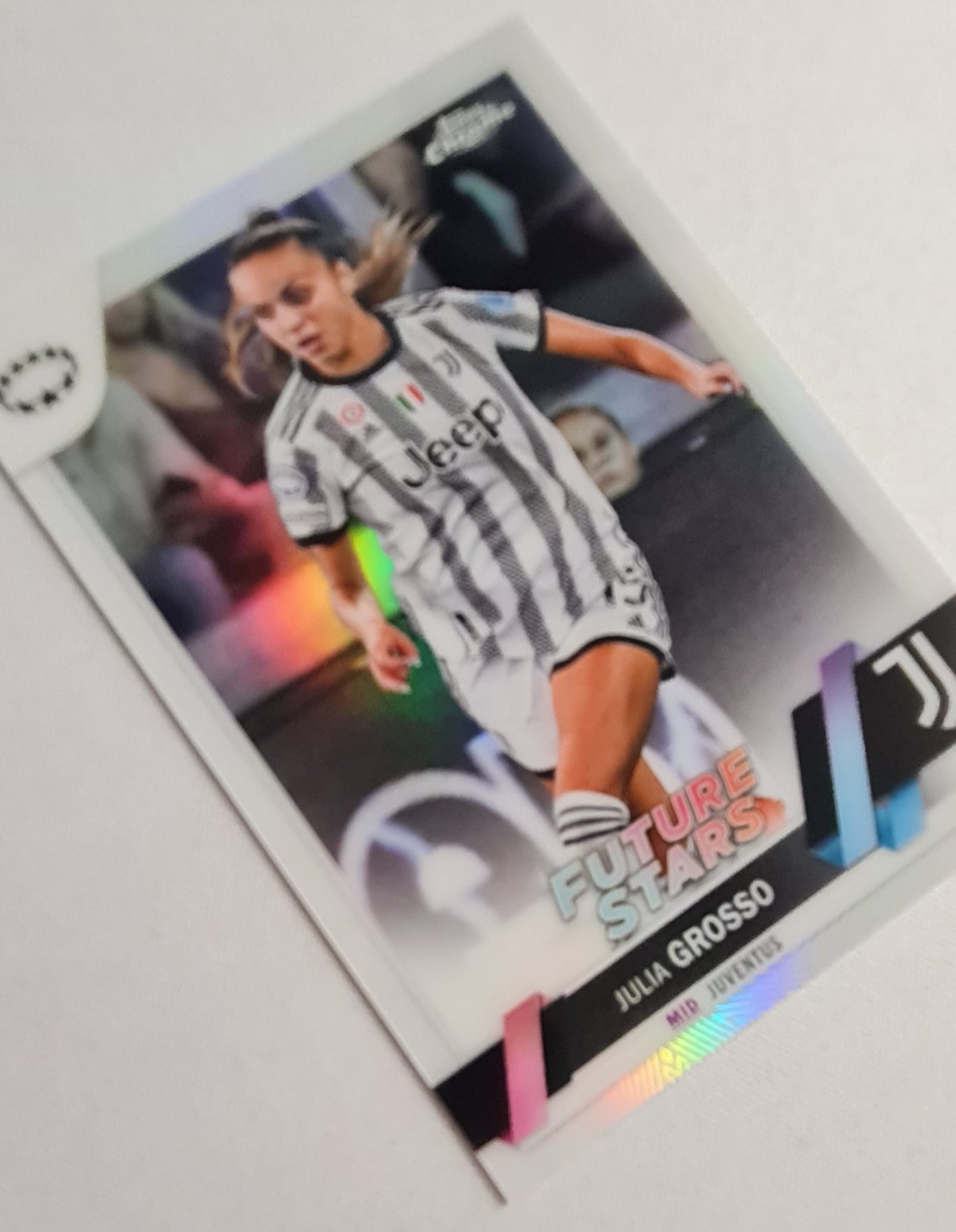 Julia Grosso - 2023 Topps Chrome Juventus Women #92 Future Stars Champions League Refractor