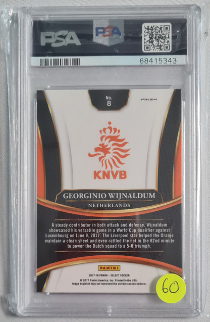 Georginio Wijnaldum - 2017 Panini Select Checkerboard PSA 9 #8 - KNVB