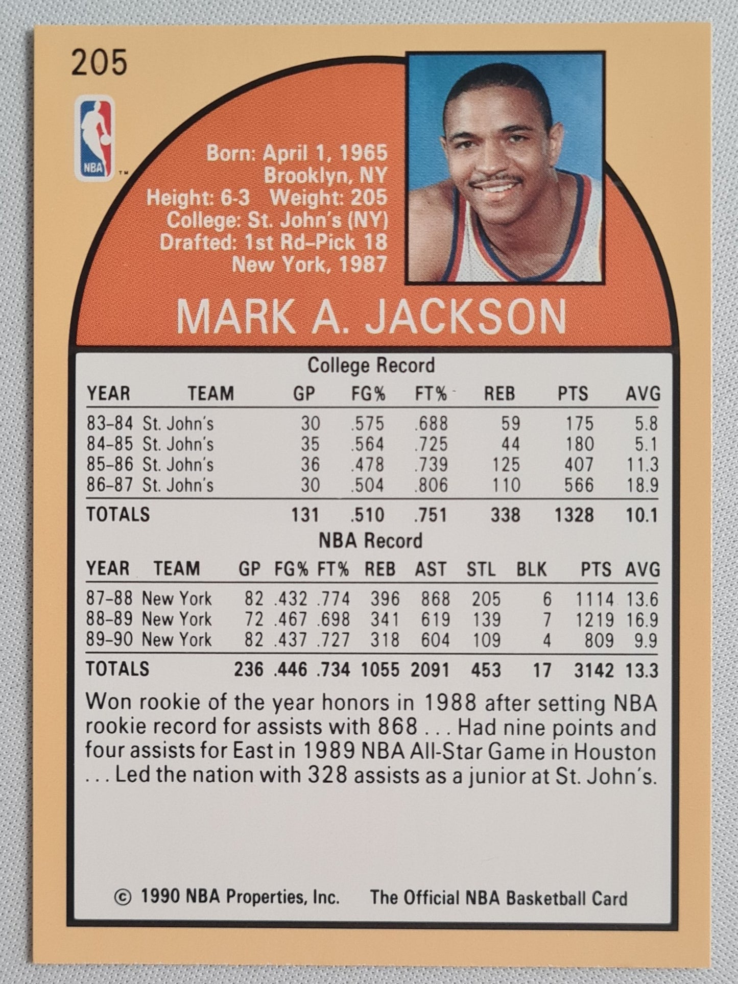 Mark Jackson including Menendez Brothers Courtside - 1990 NBA Hoops  Knicks