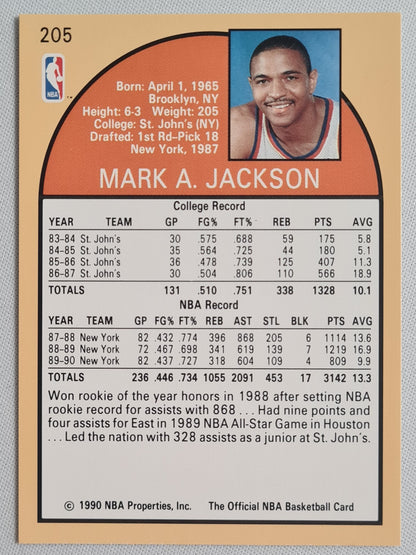 Mark Jackson including Menendez Brothers Courtside - 1990 NBA Hoops  Knicks