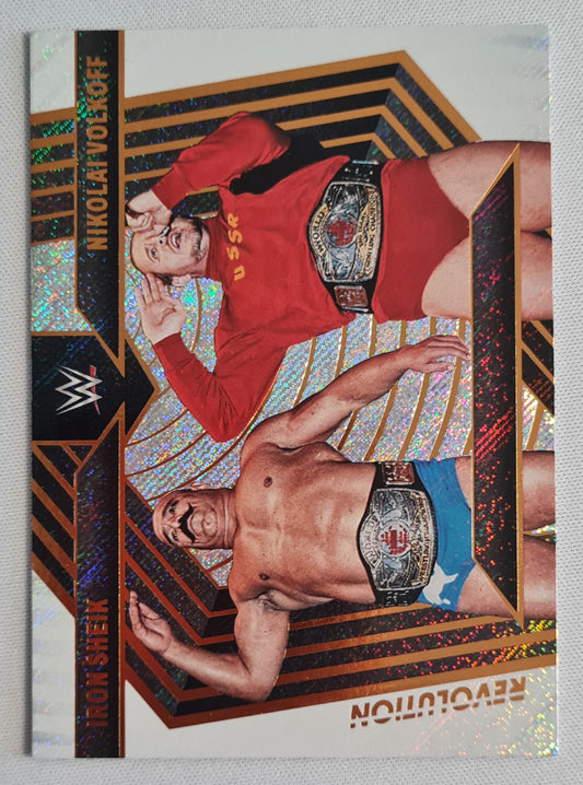 Iron Sheik & Nikolai Volkoff - 2023 Panini Revolution Fractal WWE #139 Superstars