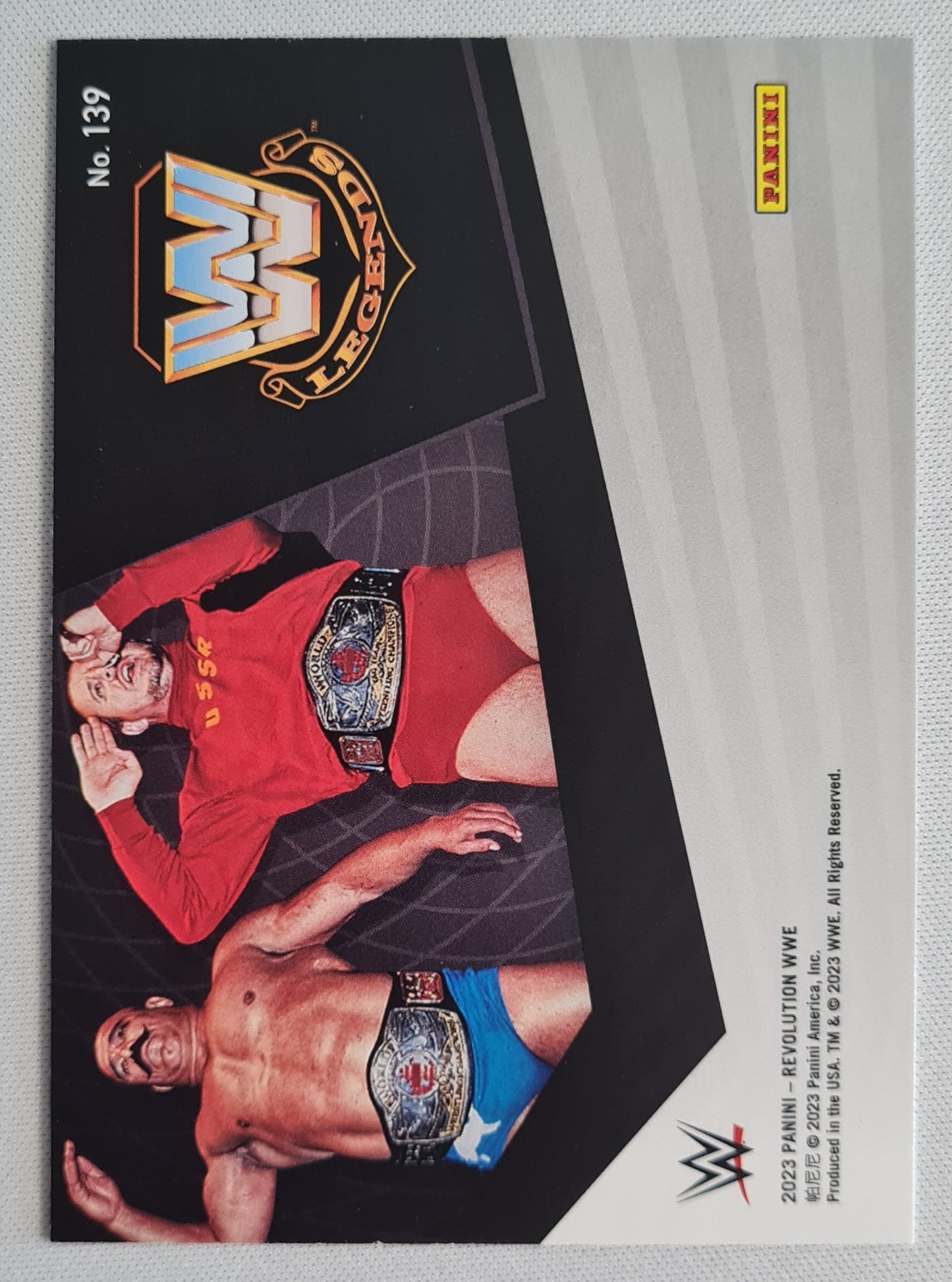 Iron Sheik & Nikolai Volkoff - 2023 Panini Revolution Fractal WWE #139 Superstars