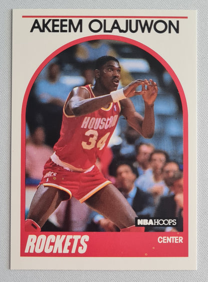 Akeem Olajuwon - 1989 NBA Hoops Basketball Houston Rockets #180 - Center