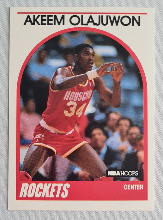 Akeem Olajuwon - 1989 NBA Hoops Basketball Houston Rockets #180 - Center