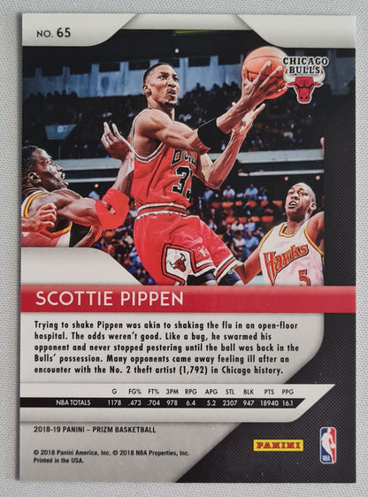 Scottie Pippen - 2018/19 Panini Prizm Basketball NBA Chicago Bulls #65
