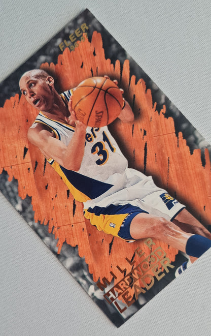 Reggie Miller - 1996 Fleer/SKYBOX NBA Basketball Indiana Pacers #130 - Hardwood Leader