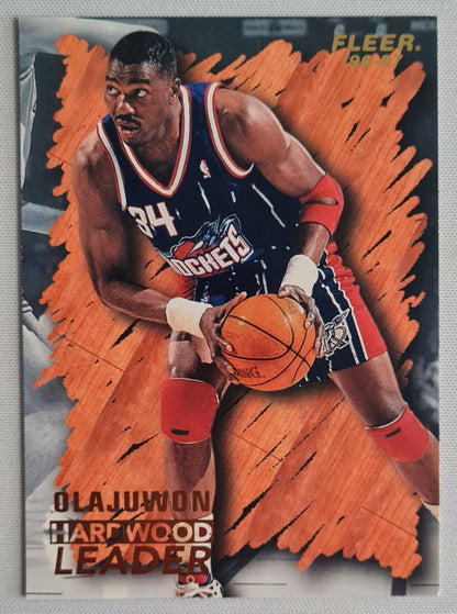 Hakeem Olajuwan - 1996 Fleer/SKYBOX NBA Basketball Houston Rockets #129 - Hardwood Leader