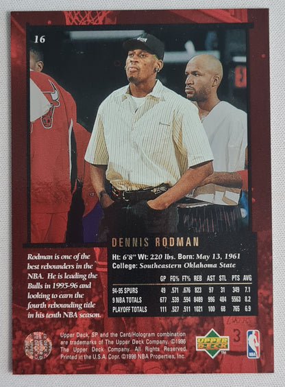 Dennis Rodman - 1996 Upper Deck Basketball NBA Chicago Bulls #16