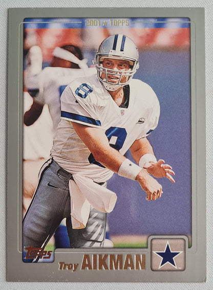 Troy Aikman - 2001 Topps Dallas Cowboys NFL #148 - Legend QB HOF