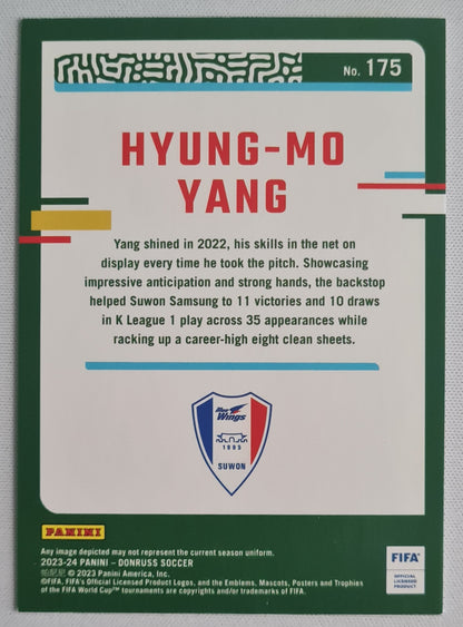 Hyung-mo Yang - 2023 Panini Donruss Soccer #175 Suwon Samsung Bluewings Silver Cube