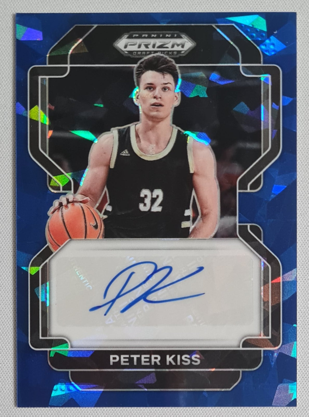 Peter Kiss - 2022 Panini Prizm Draft Picks /75 #DP-PKI Autograph Blue Ice