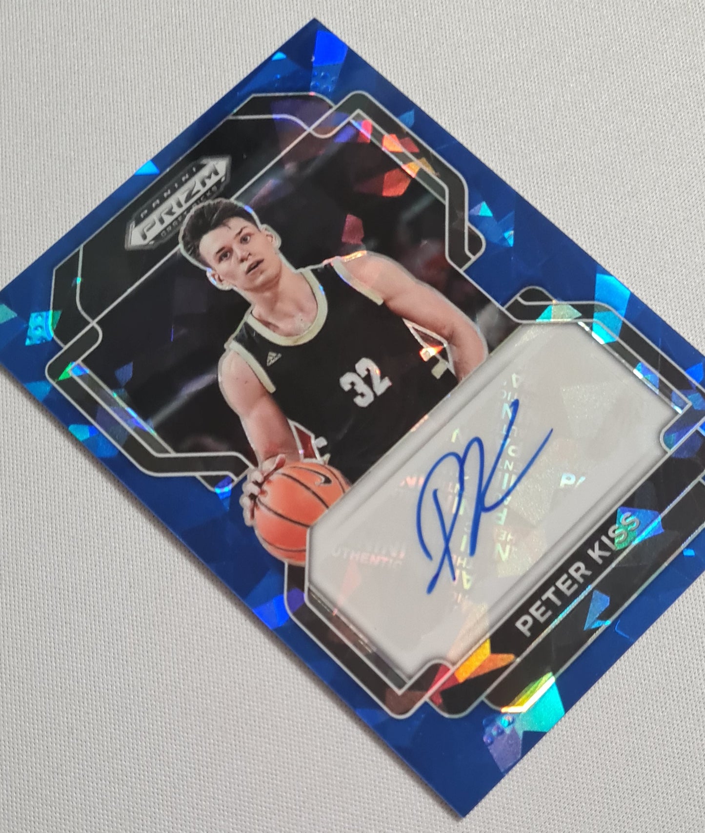 Peter Kiss - 2022 Panini Prizm Draft Picks /75 #DP-PKI Autograph Blue Ice