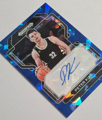 Peter Kiss - 2022 Panini Prizm Draft Picks /75 #DP-PKI Autograph Blue Ice