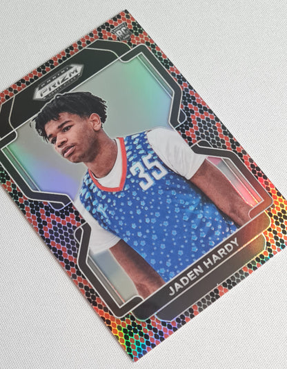 Jaden Hardy - 2022 Panini Draft Picks #82 Prizm Snakeskin Venom (RC)