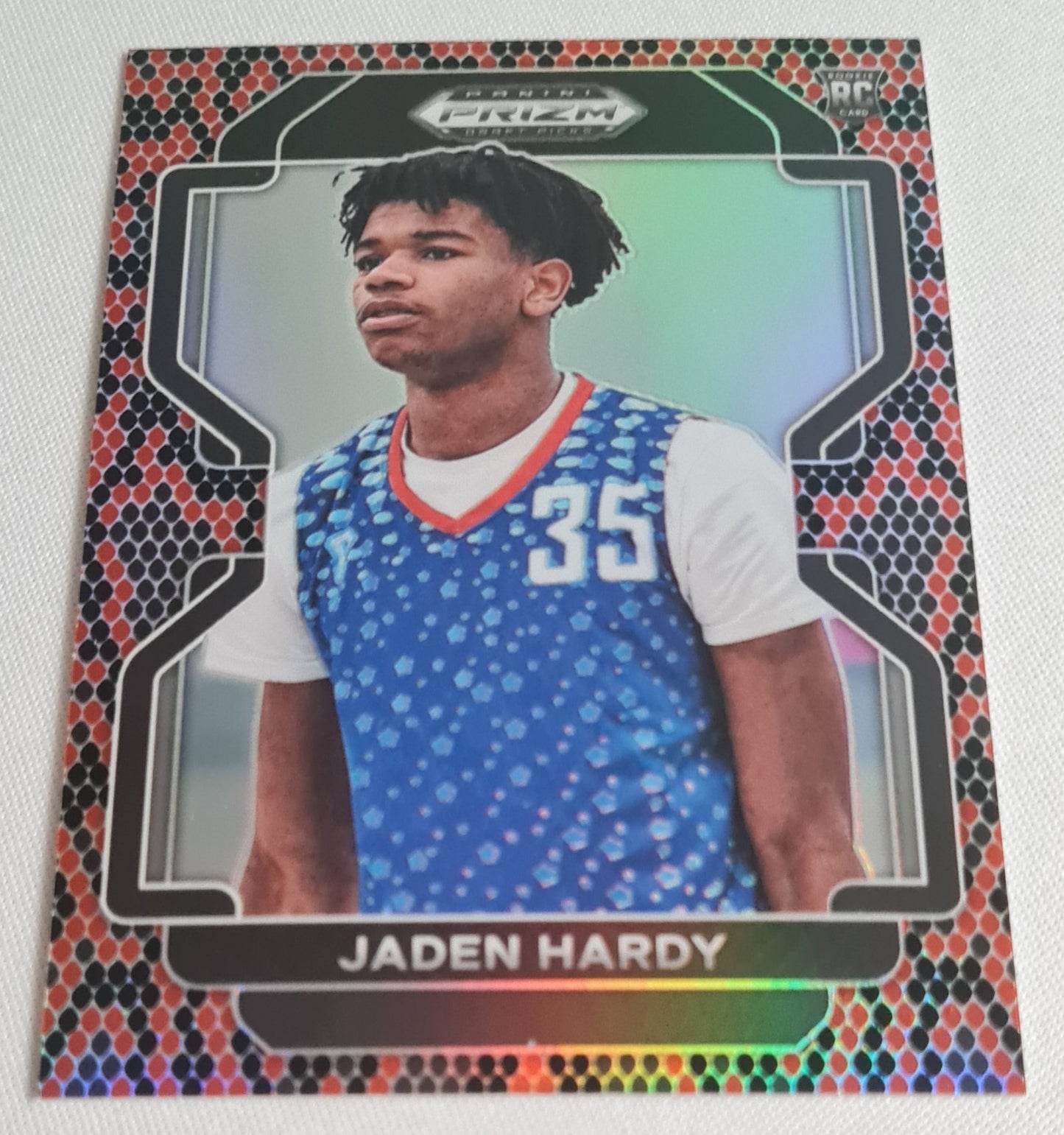 Jaden Hardy - 2022 Panini Draft Picks #82 Prizm Snakeskin Venom (RC)