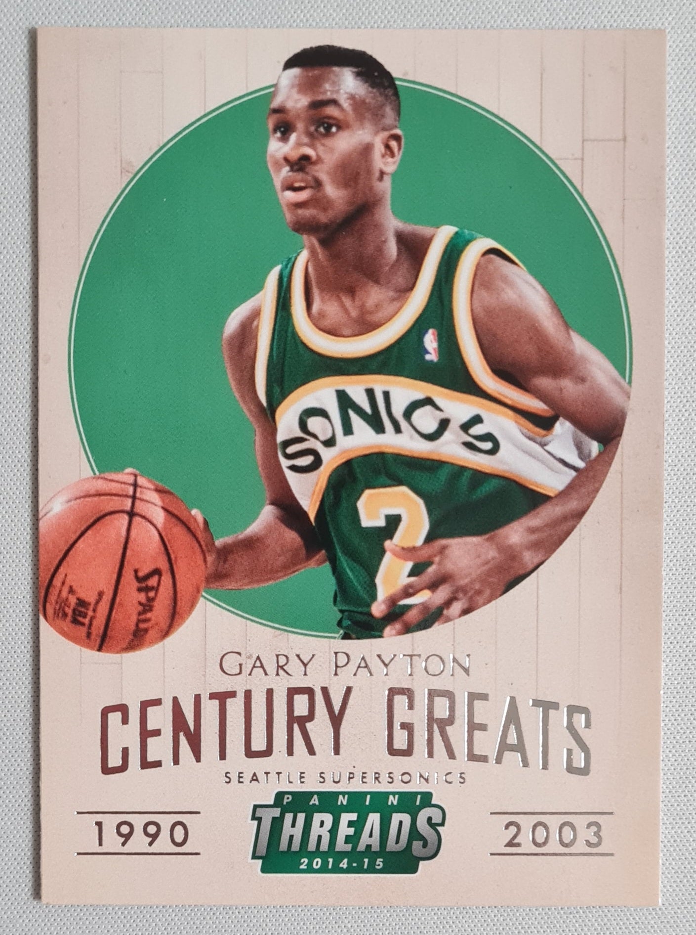 Gary Payton - 2014/15 Panini Threads Basketball "Century Greats" #16 Seattle Supersonics