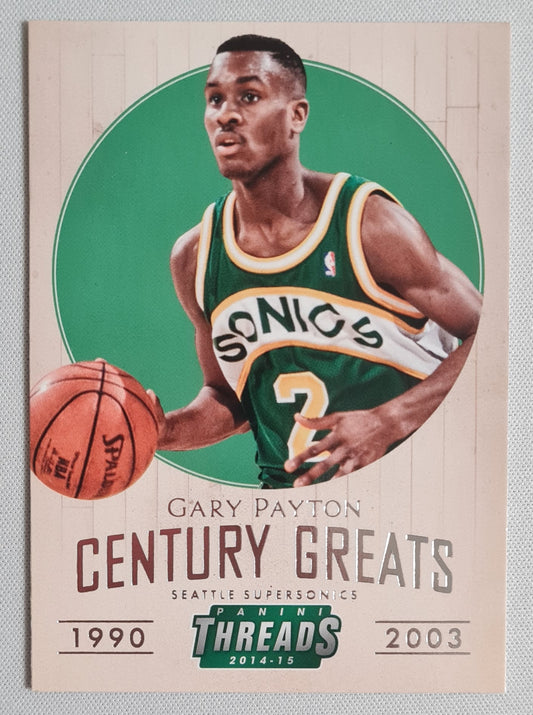 Gary Payton - 2014/15 Panini Threads Basketball "Century Greats" #16 Seattle Supersonics