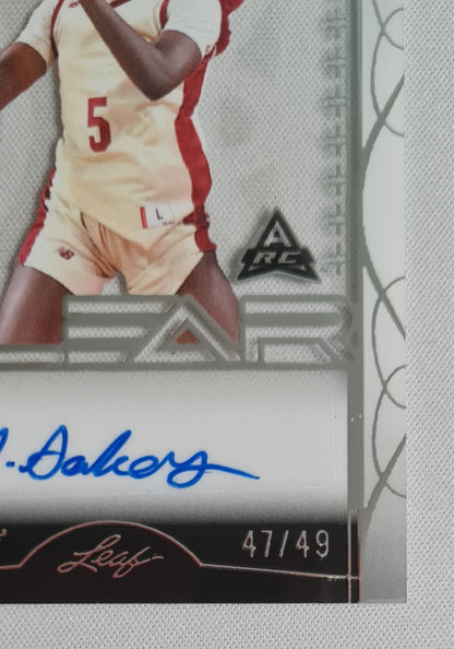 Maria Gakdeng - 2023 Leaf WNBA #CA-MG1 (RC) /49 Autograph (Trinity 2023) CLEAR