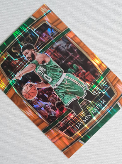 Jayson Tatum - 2021/22 Panini Select Basketball NBA Boston Celtics #77 Orange Shimmer Concourse