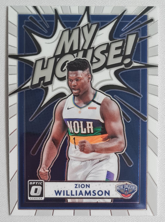 Zion Williamson - 2020/21 Panini Donruss Optic Basketball #18 New orleans Pelicans MY HOUSE !!