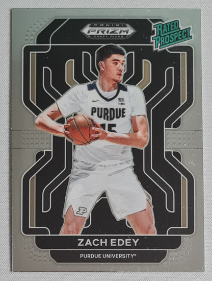 Zach Edey - 2022 Panini Prizm Draft Picks #RP-ZED  Purdue University - RATED PROSPECT