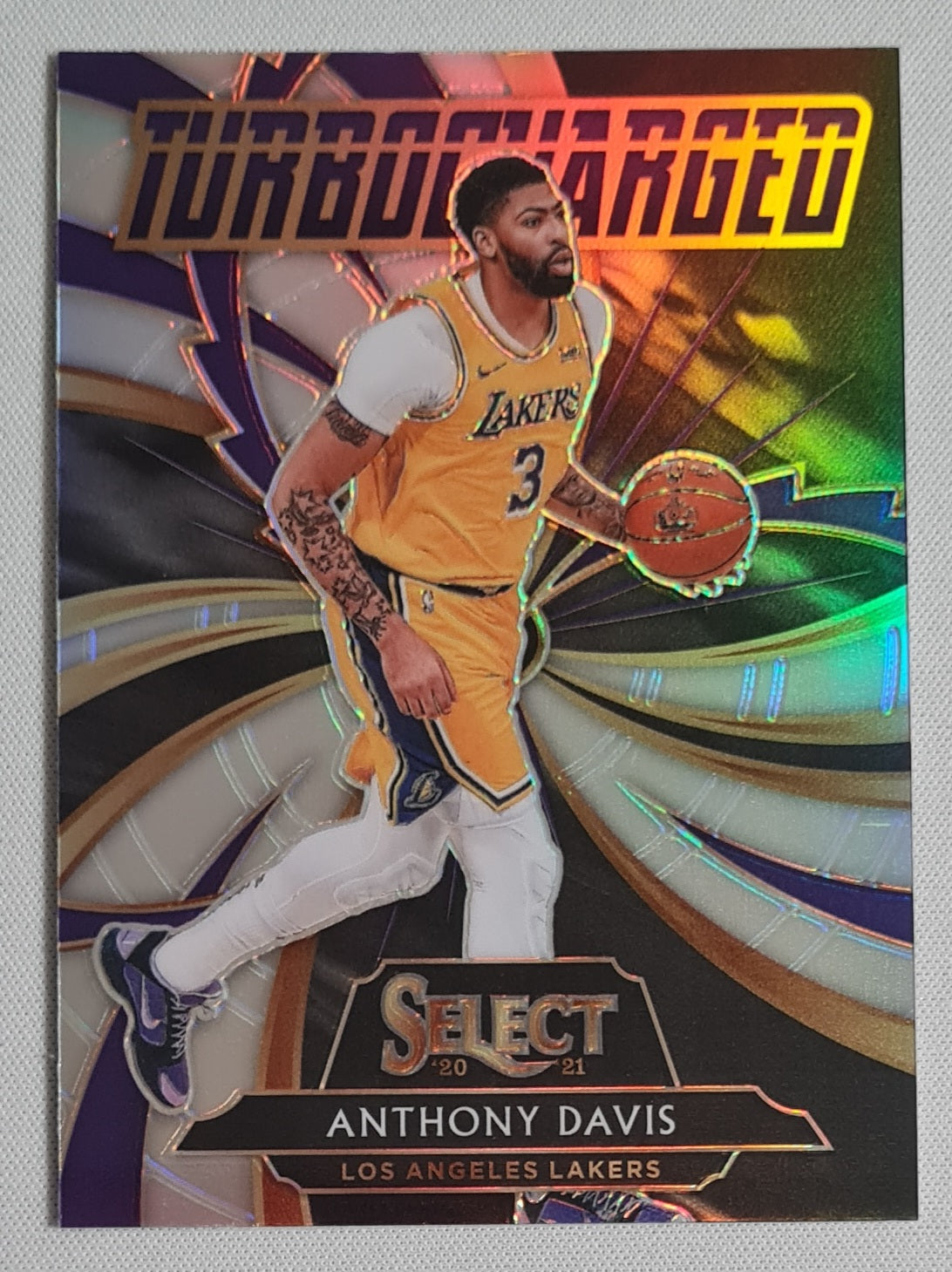 Anthony Davis - 2021 Panini Select Basketball NBA L.A. Lakers #5 TURBOCHARGED