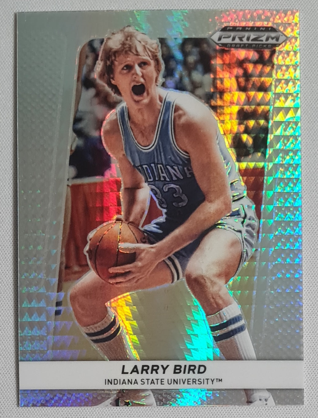 Larry Bird - 2022 Panini Prizm Draft Picks #FB-LB  Flash Back Hyper Prizm