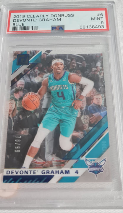 Devonte Graham - 2019 Panini Clearly Donruss #6 PSA 9 Hornets /99