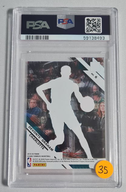 Devonte Graham - 2019 Panini Clearly Donruss #6 PSA 9 Hornets /99