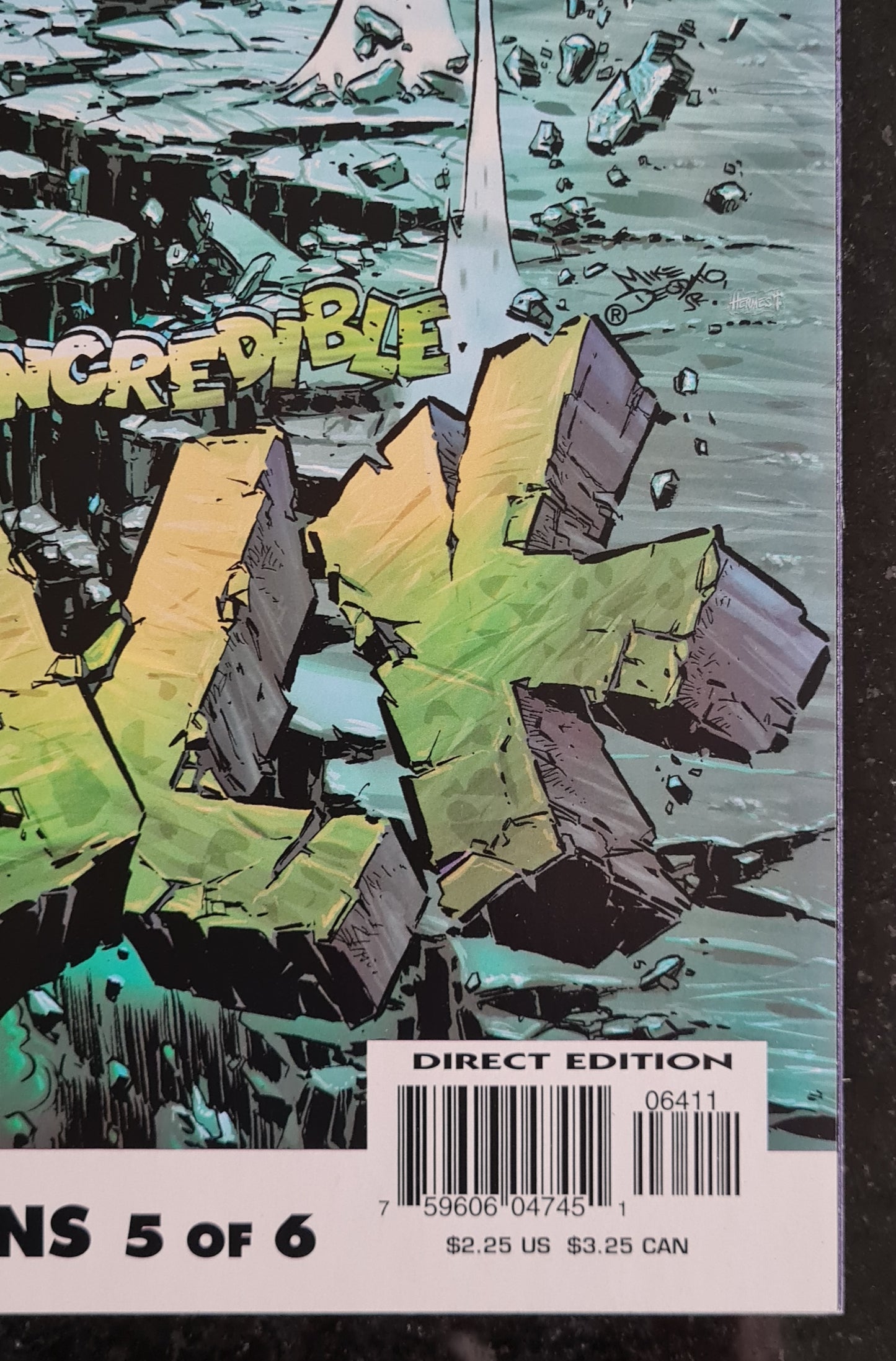 Hulk - 1999 Marvel  PSR #64  The Incredible Hulk Split Decision 5 of 6 Direct Edition