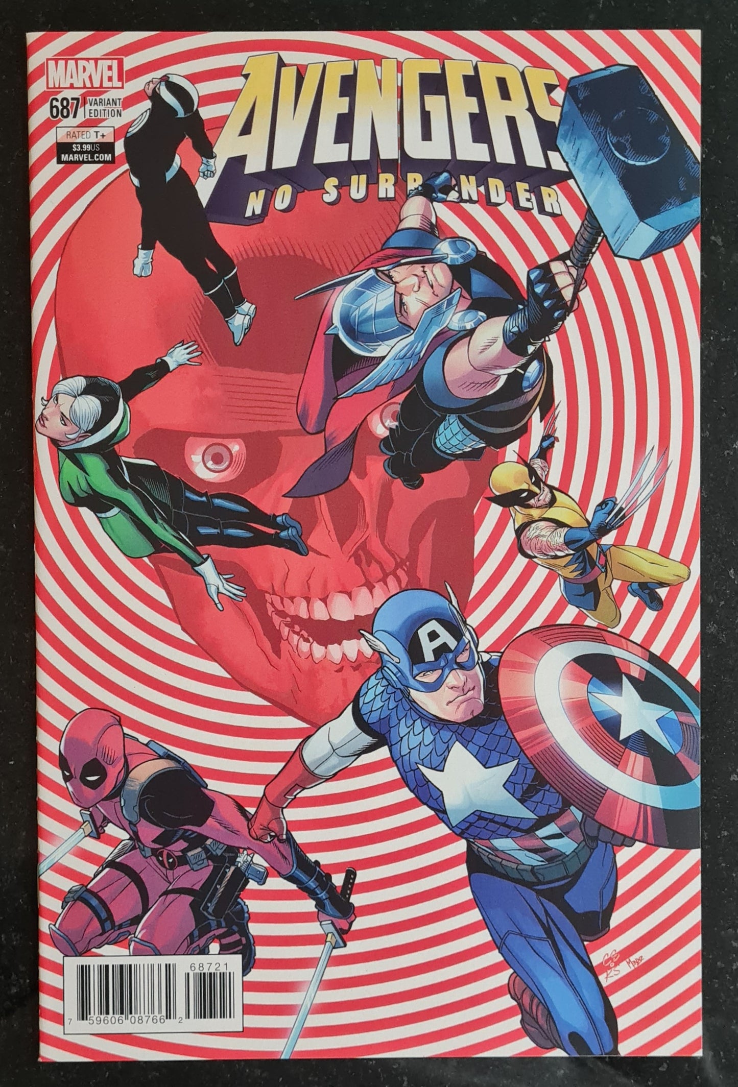 Avengers - 2016 No Surrender - Legacy end of an Era #687 Variant Edition Rated T+