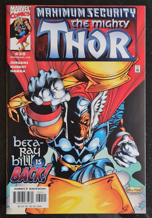 The Mighty Thor - 1998 maximum Security #30 Direct Edition Marvel Comics