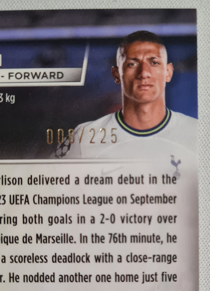 Richarlison - 2023 Topps Stadium Chrome #4 Tottenham Hotspur Champions League /225