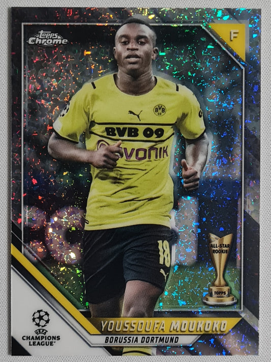 Youssoufa Moukoko - 2022Topps Chrome #194 Sparkle Foil  BVB Champions league /275